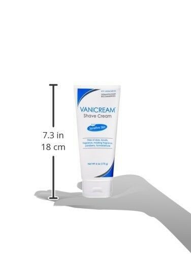 Sensitive Skin Shaving Cream Non-Lathering, Dye-Free 6 oz