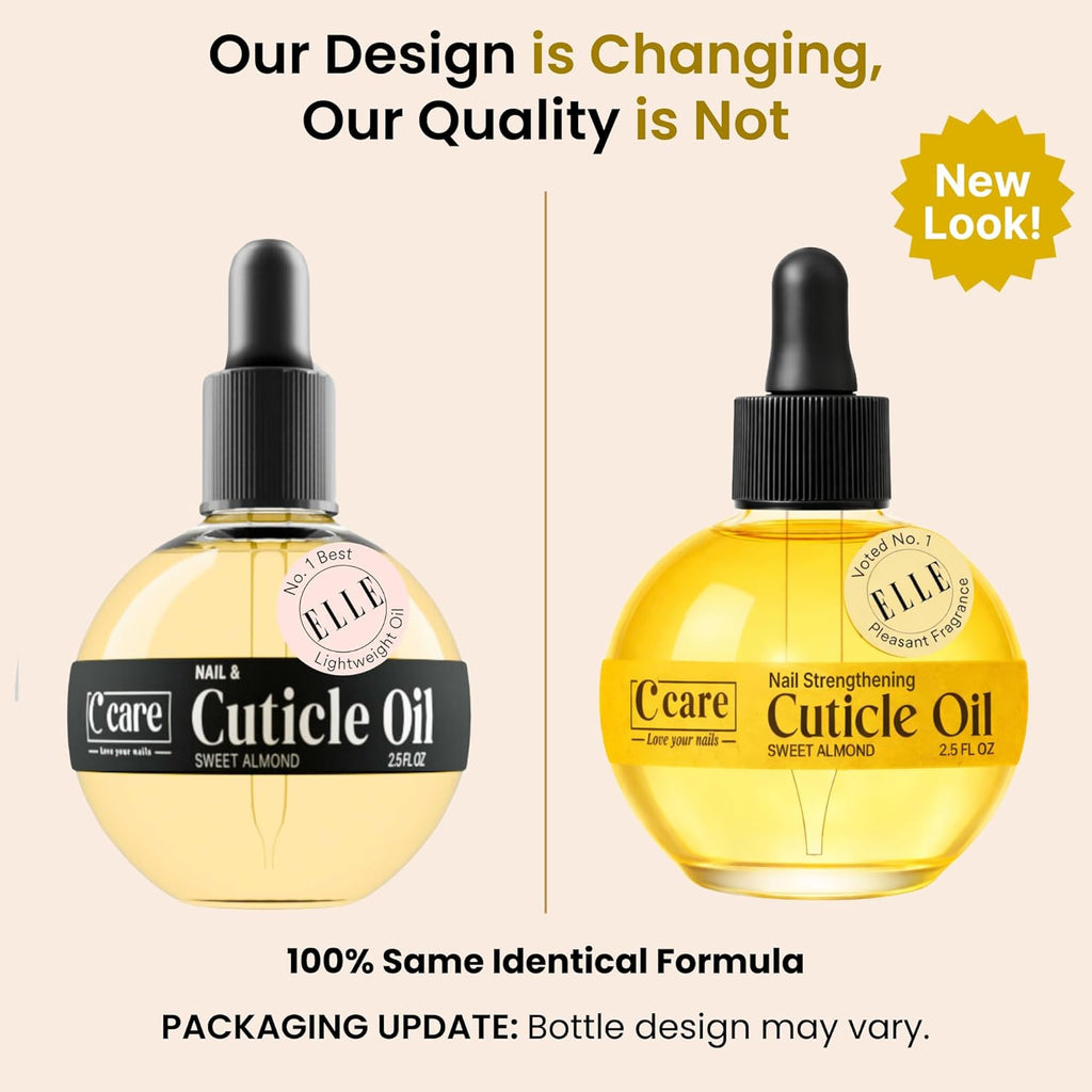 Sweet Almond Cuticle Oil for Nails - 2.5 Oz Overnight Nail Repair & Moisturizer