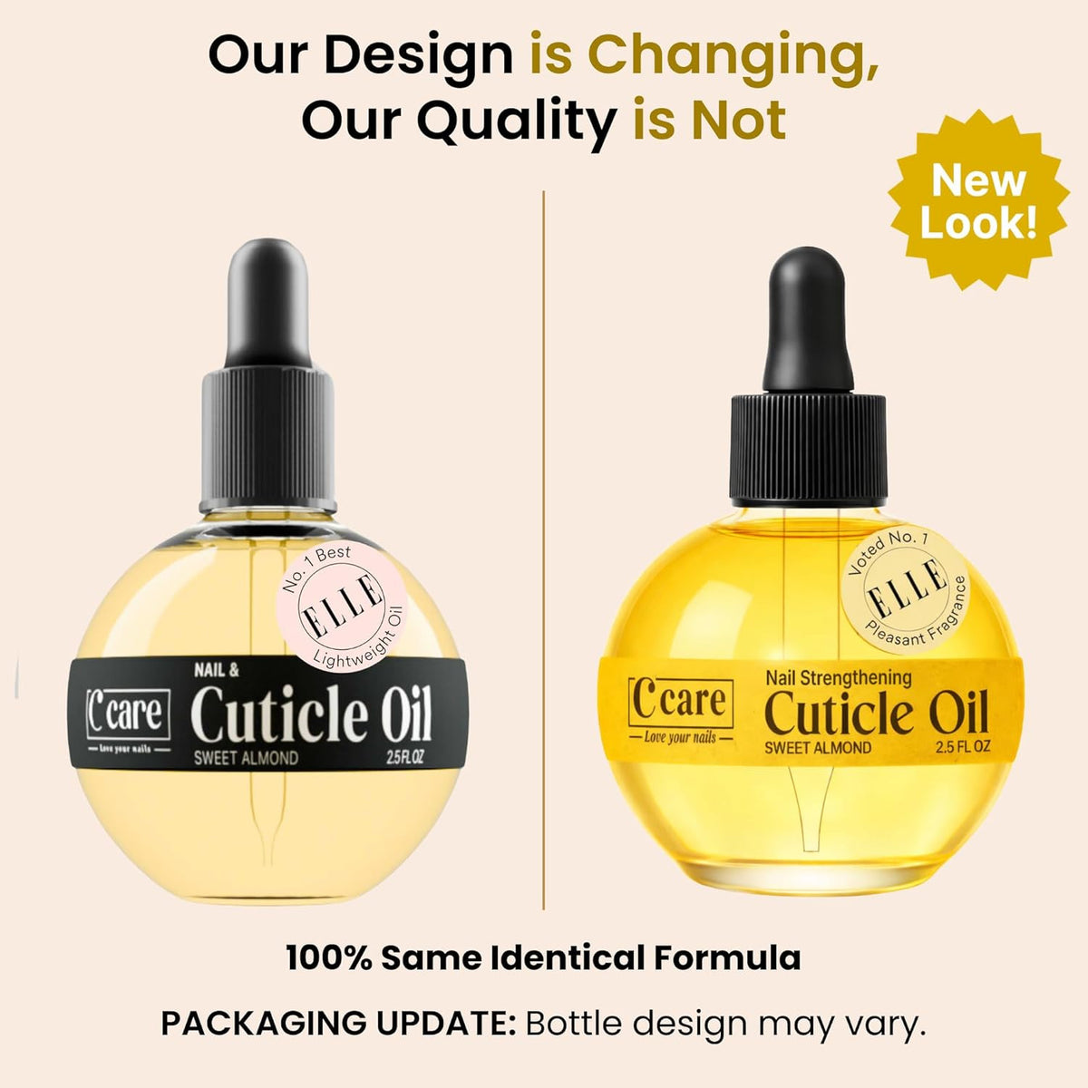 Sweet Almond Cuticle Oil for Nails - 2.5 Oz Overnight Nail Repair & Moisturizer