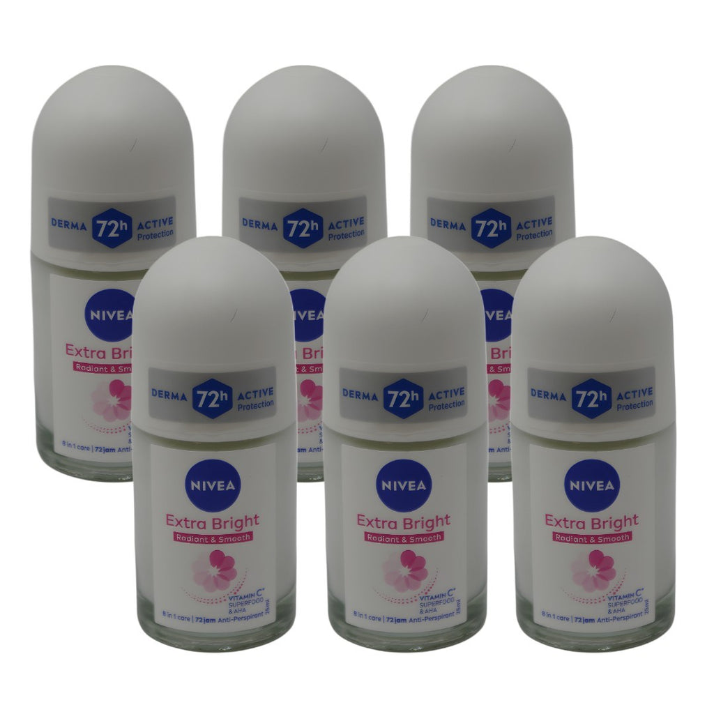 Nivea Women Brightening Roll-On Deodorant 25ml - Anti-Perspirant & Skin Care