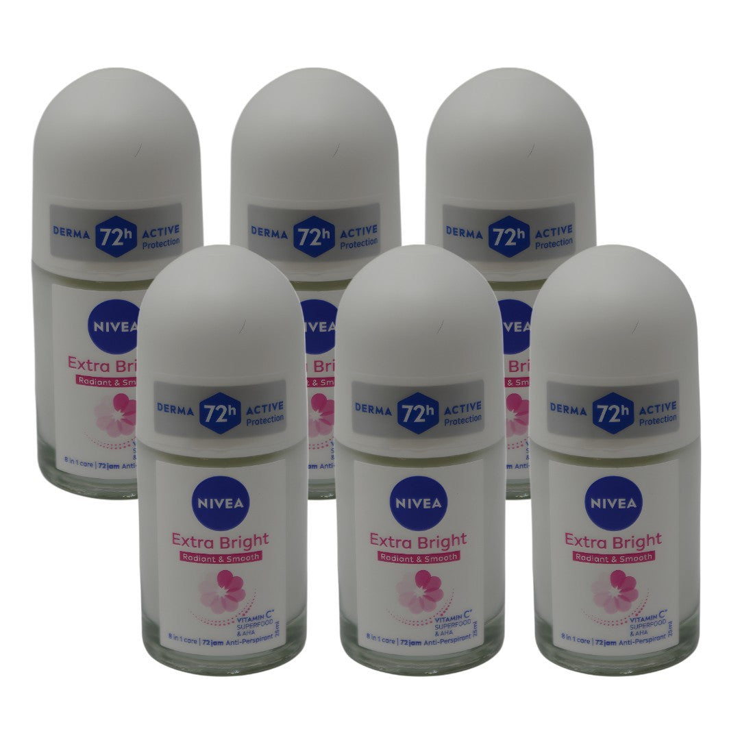 Nivea Women Brightening Roll-On Deodorant 25ml - Anti-Perspirant & Skin Care