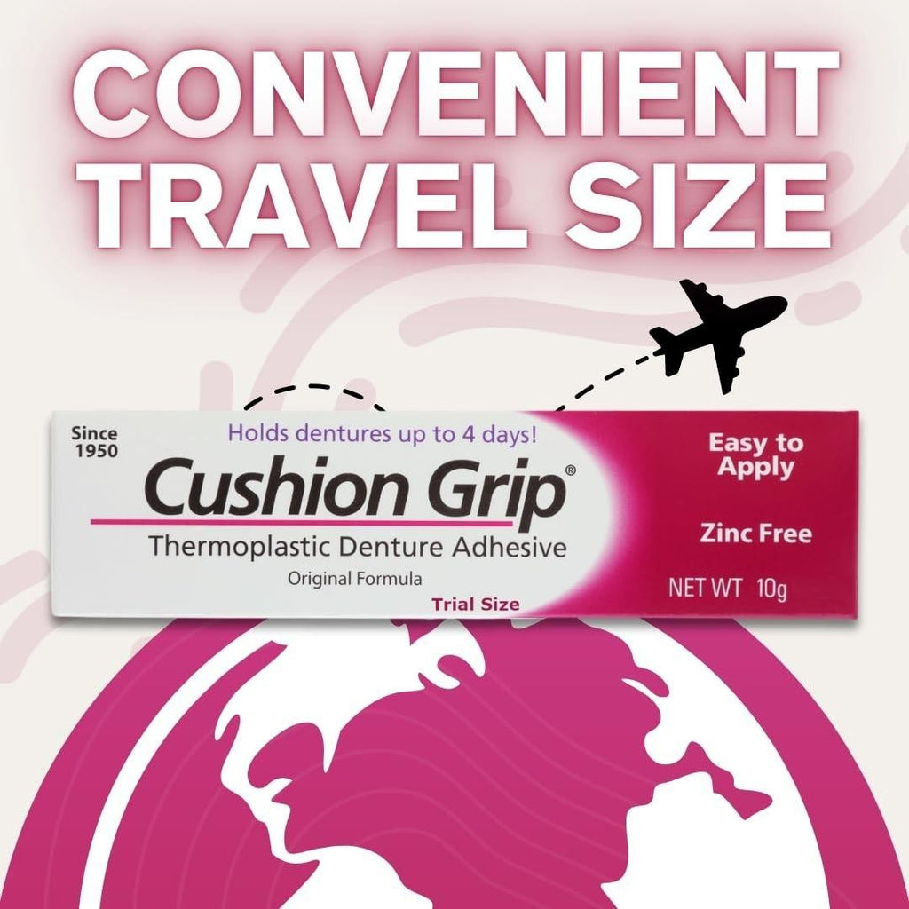 Denture Cushion Grip 10g Soft Thermoplastic Reliner for Improved Fit & Comfort