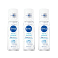 Nivea Fresh Natural Deodorant Spray Women 75g Pack of 3 - Aluminum-Free, Aloe Vera