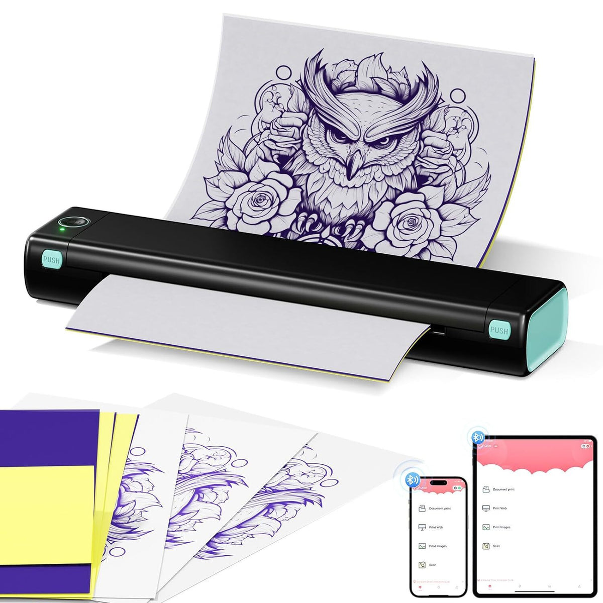 Tattoo Stencil Printer for Transfer Paper – Portable Thermal Printer