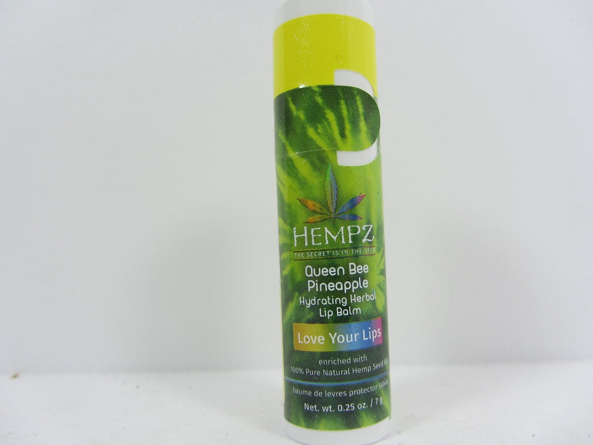 Hempz 3 Pack Lip Balm Set - Queen Bee Pineapple Hydrating Herbal Moisturizer