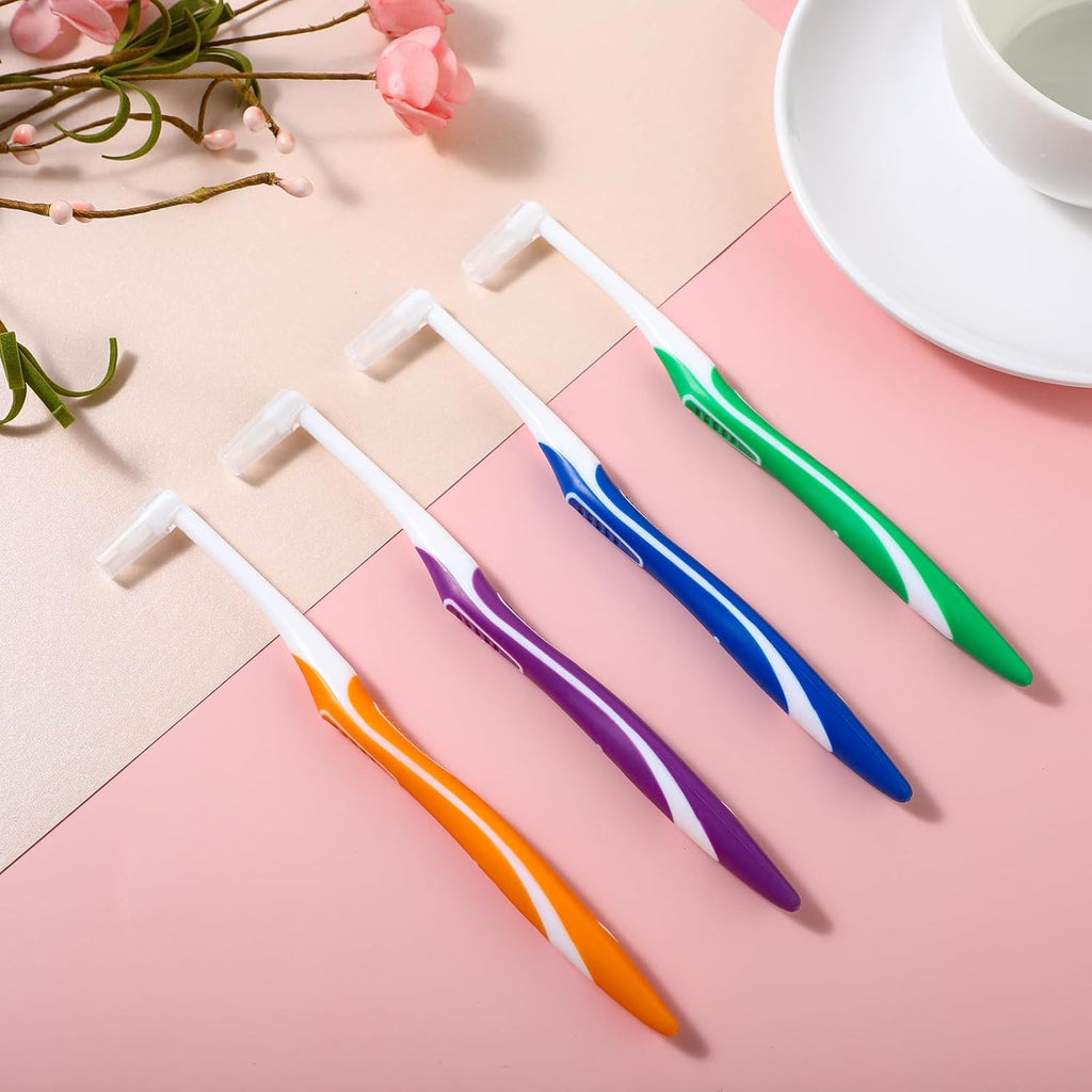 Interspace Tufted Toothbrush Set - Gentle, Deep Cleaning for Braces & Gaps
