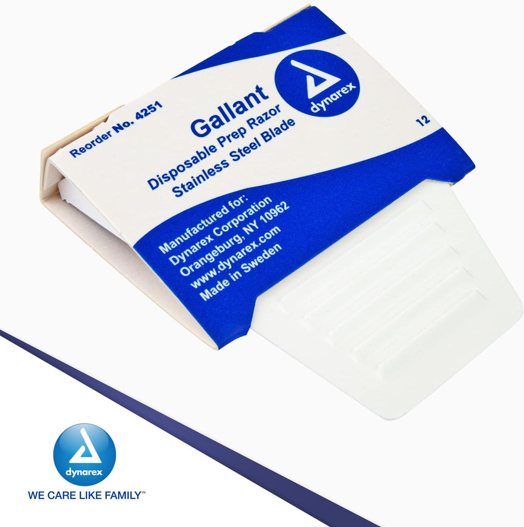 Disposable Surgical Prep Razors for Medical & ECG Skin Shaving - Pack of 50