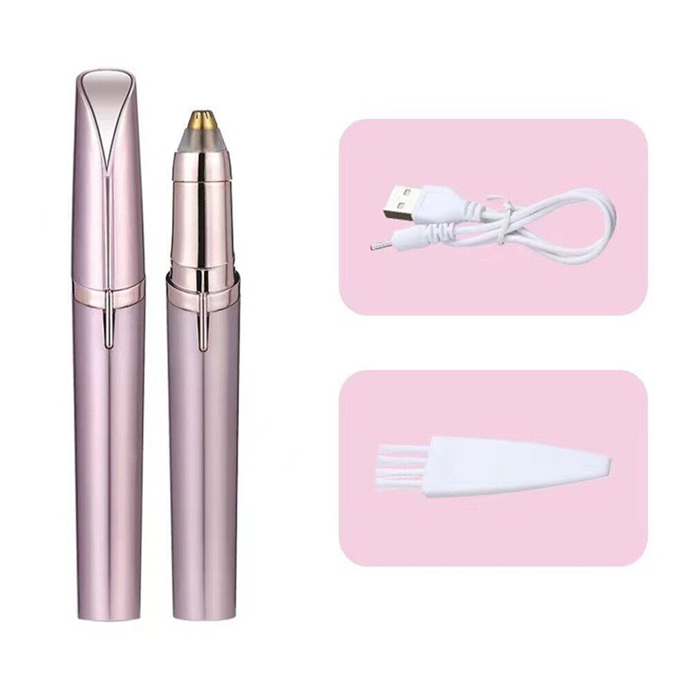 Electric Eyebrow Trimmer & Facial Hair Remover for Women - Hypoallergenic & Rechargeable