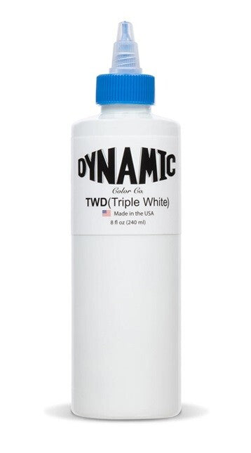 Dynamic Triple White 8 oz Tattoo Ink for Lining & Shading