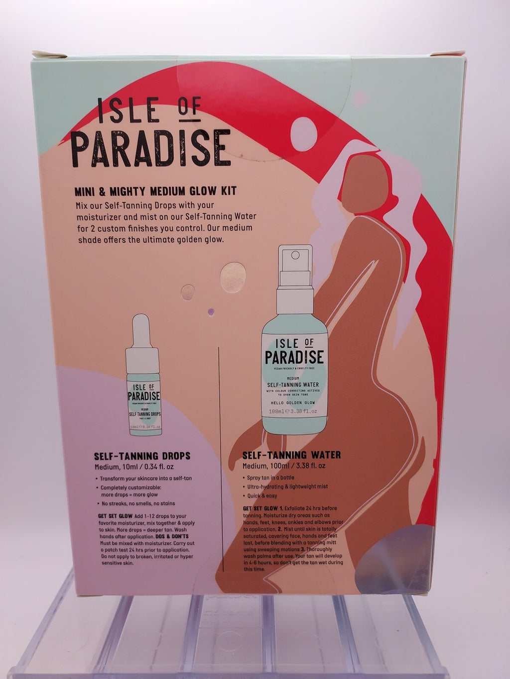 Self Tanning Set - Isle of Paradise Glow Up Minis Medium Tan Sealed