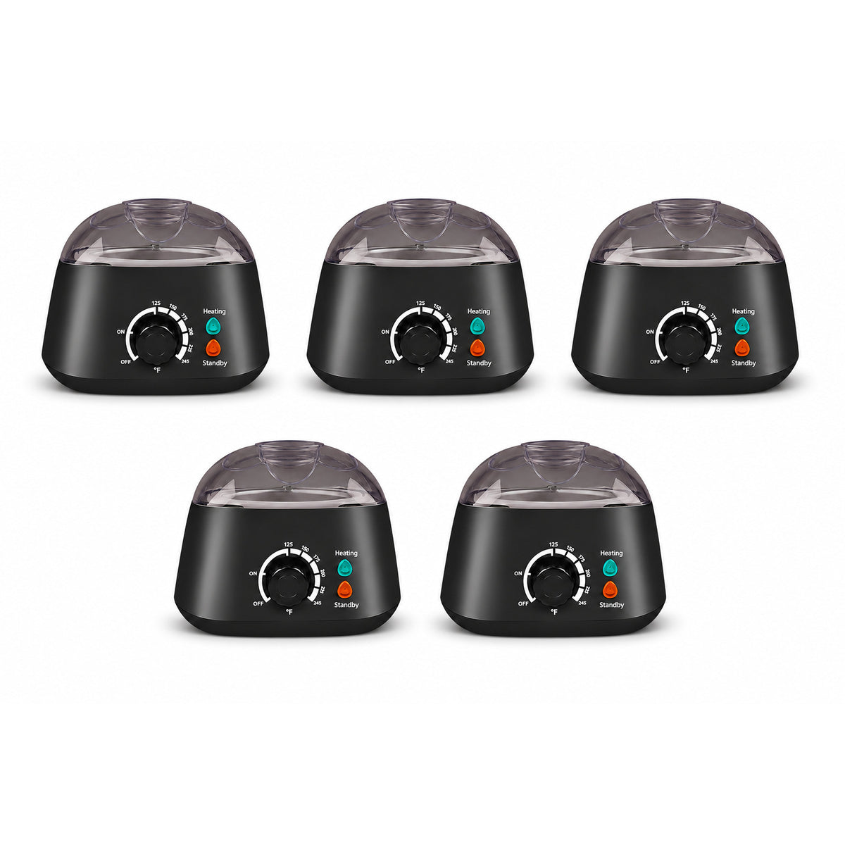 5-Piece Wax Warmer Kit with 500ML Capacity & Hard Wax Beans Set for Hair Removal