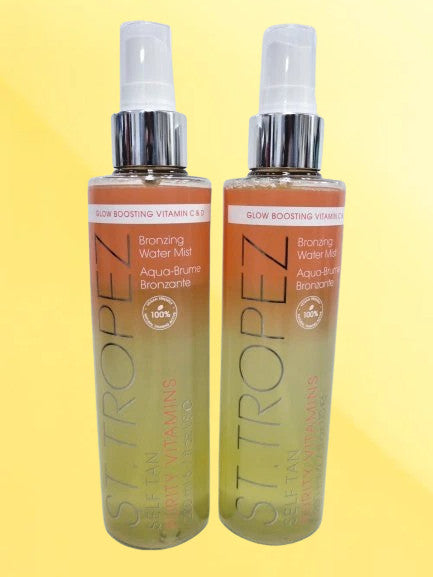 Self Tan Water Mist with Vitamins - Bronz­ing & Hydrating Spray, 6.7 oz, Set of 2