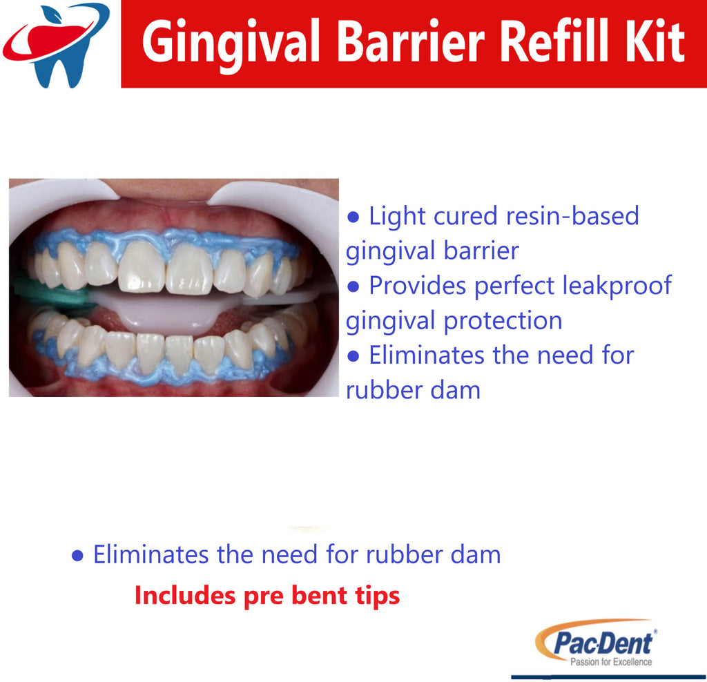 Dental Gingival Barrier Gel Light Cured Resin-Based Gingival Protect 1-4 Syringes