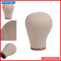 Canvas Wig Head Mannequin 22 Inch Nude Cork Block Stand for Styling Display