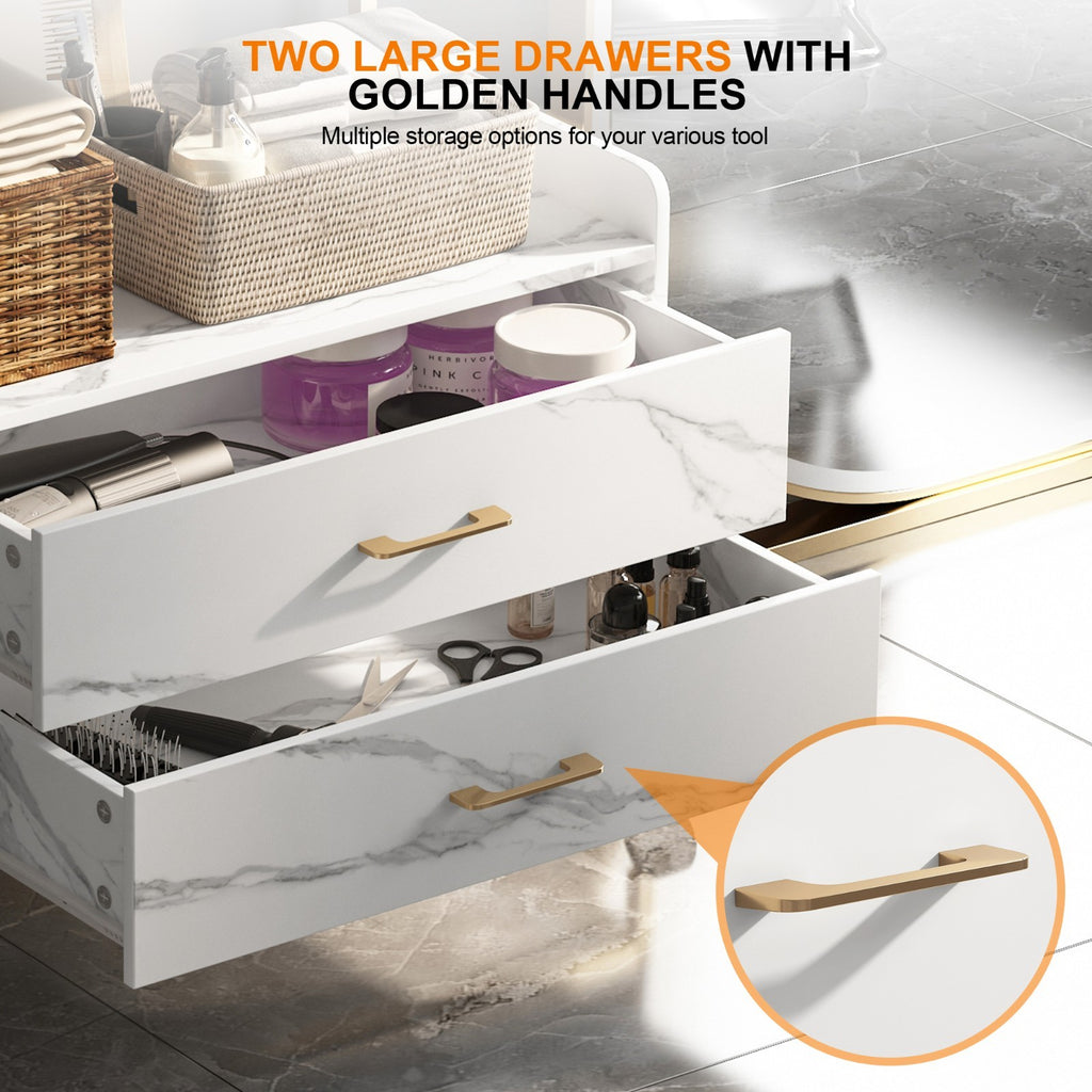 Salon SPA Trolley Cart with Lockable Wheels and Ample Storage