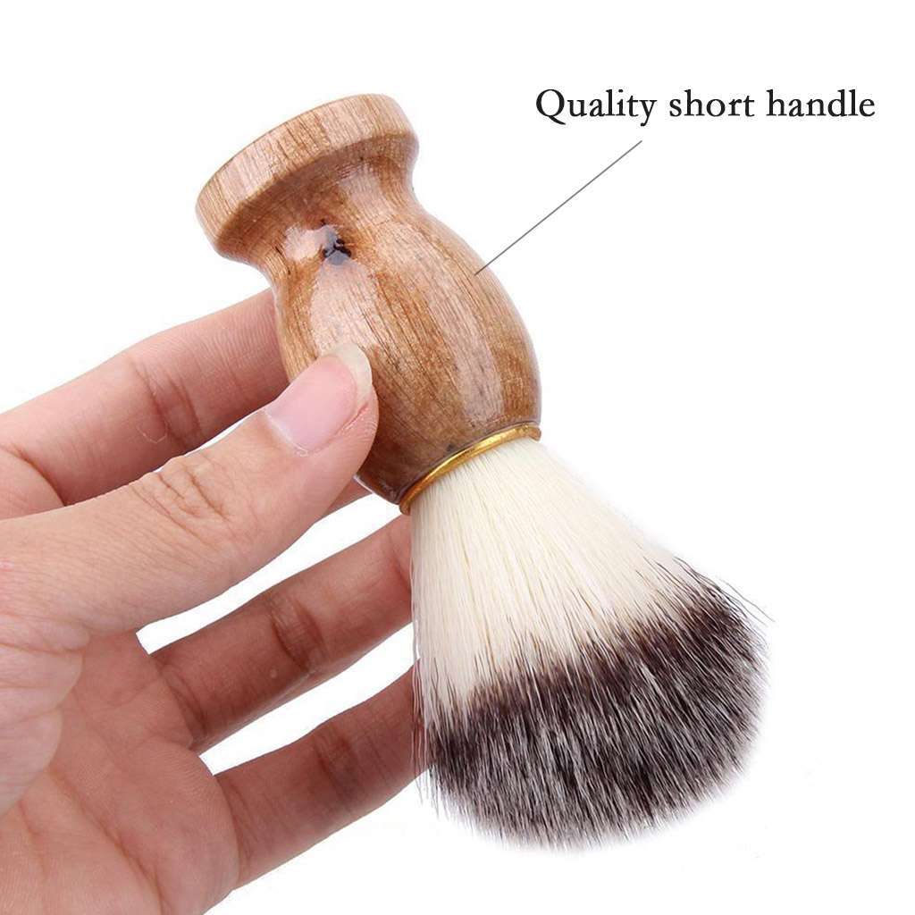 Men's Badger Hair Shaving Brush Set - Multiple Pack Options, Wooden Handle