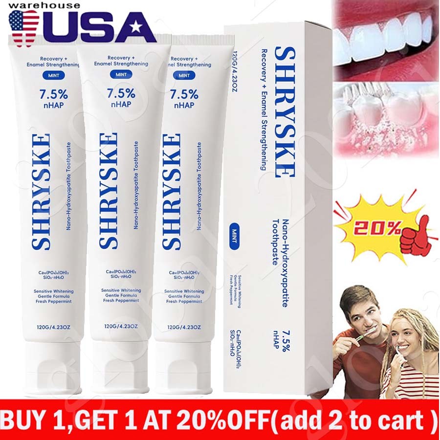 Natural Toothpaste for Whitening and Enamel Care - All Variants