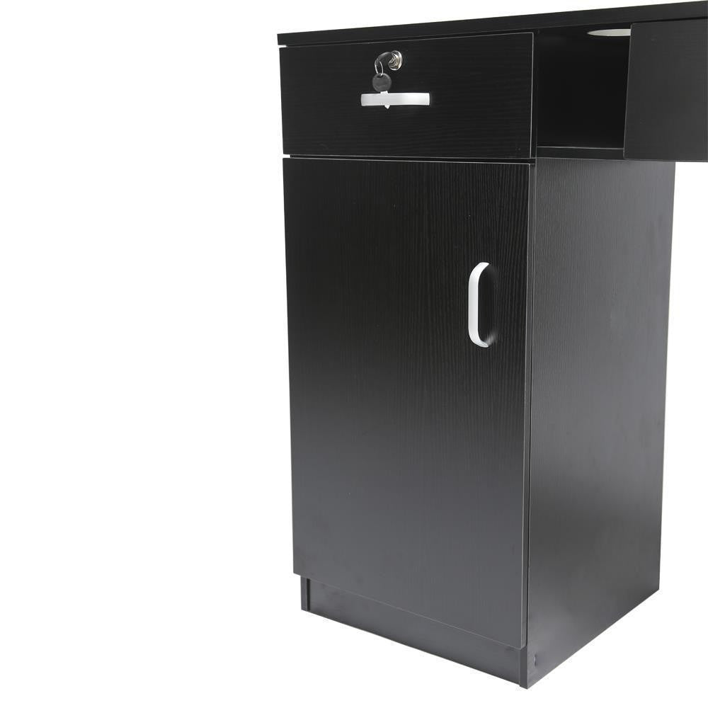 Wall Mount Hair Salon Lockable Storage Cabinet with Drawers