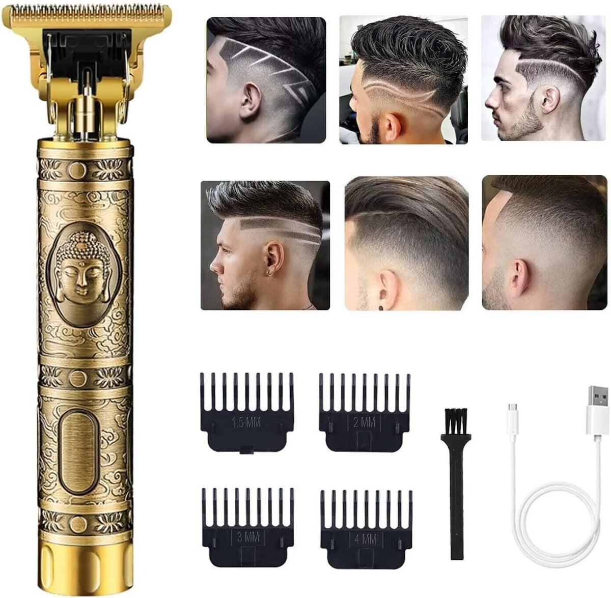 Men's Electric Shaving Machine Waterproof USB Rechargeable Trimmer