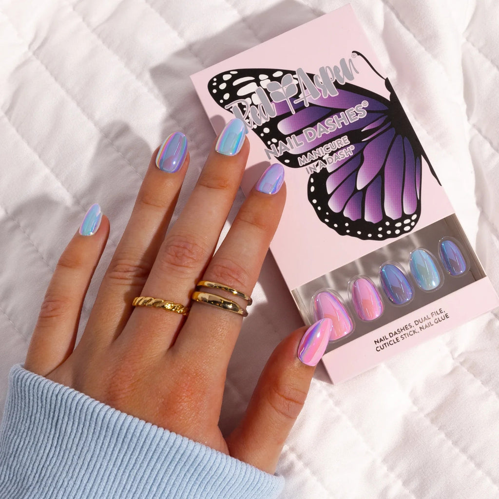 Press-On Nails Pack - Short Almond Fake Nail Set for DIY Manicure