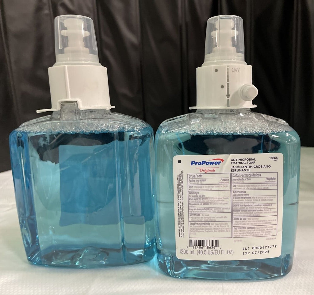 Antimicrobial Foaming Soap Dispenser 1200ML Pack of 2 - Bathroom & Hand Wash