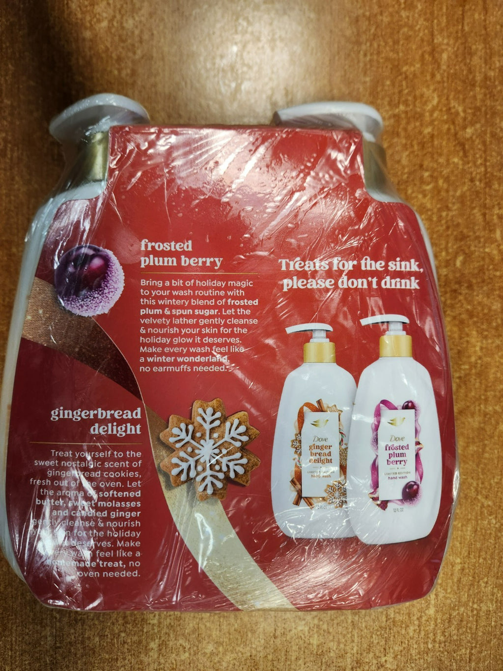 Dove Holiday Hand Soap Set - Gingerbread & Frosted Plum Berry, Limited Edition