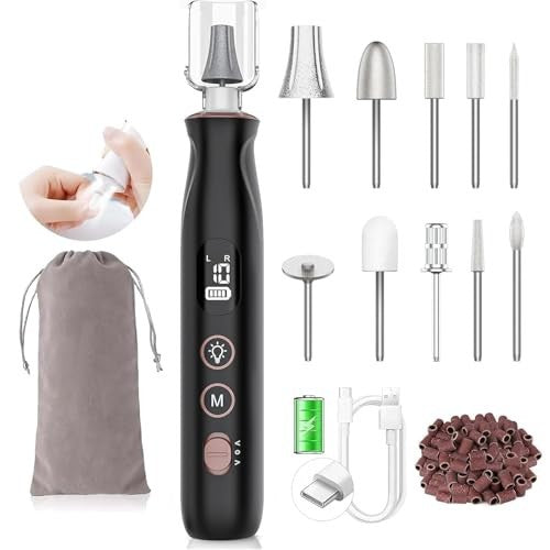 10 in 1 Cordless Electric Nail Drill Kit for Manicure Pedicure & Nail Care