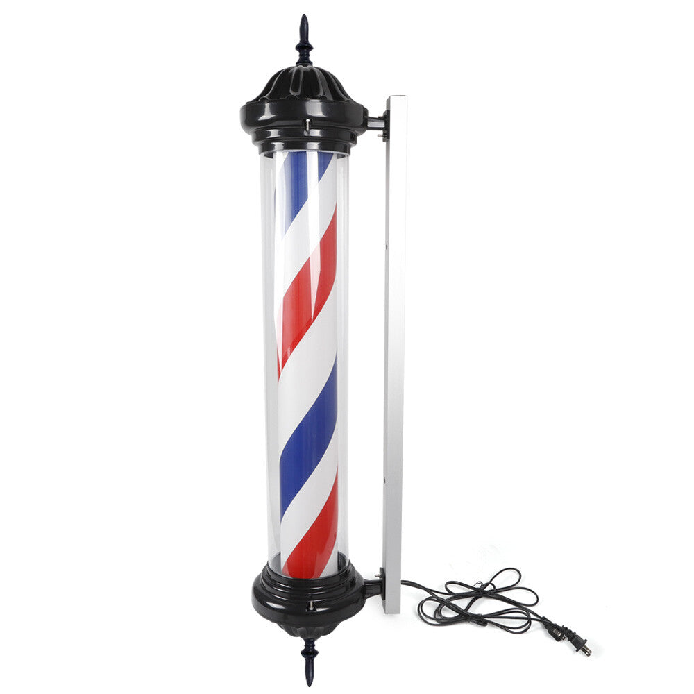 40-Inch Outdoor Rotating Barber Shop Sign Light for Hair Salons