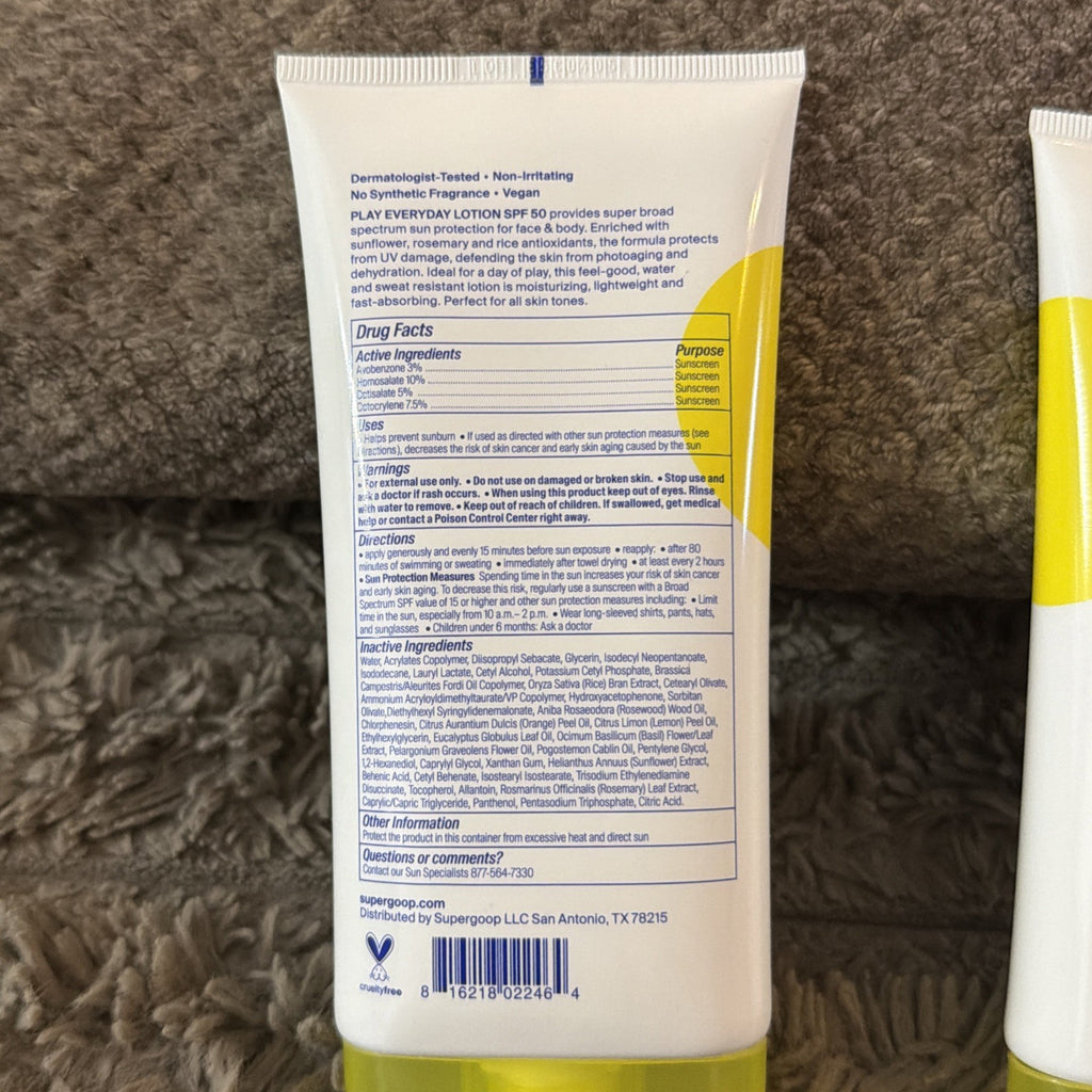 Supergoop SPF 50 Daily Sunscreen Lotion - 5.5 fl oz, Pack of 2