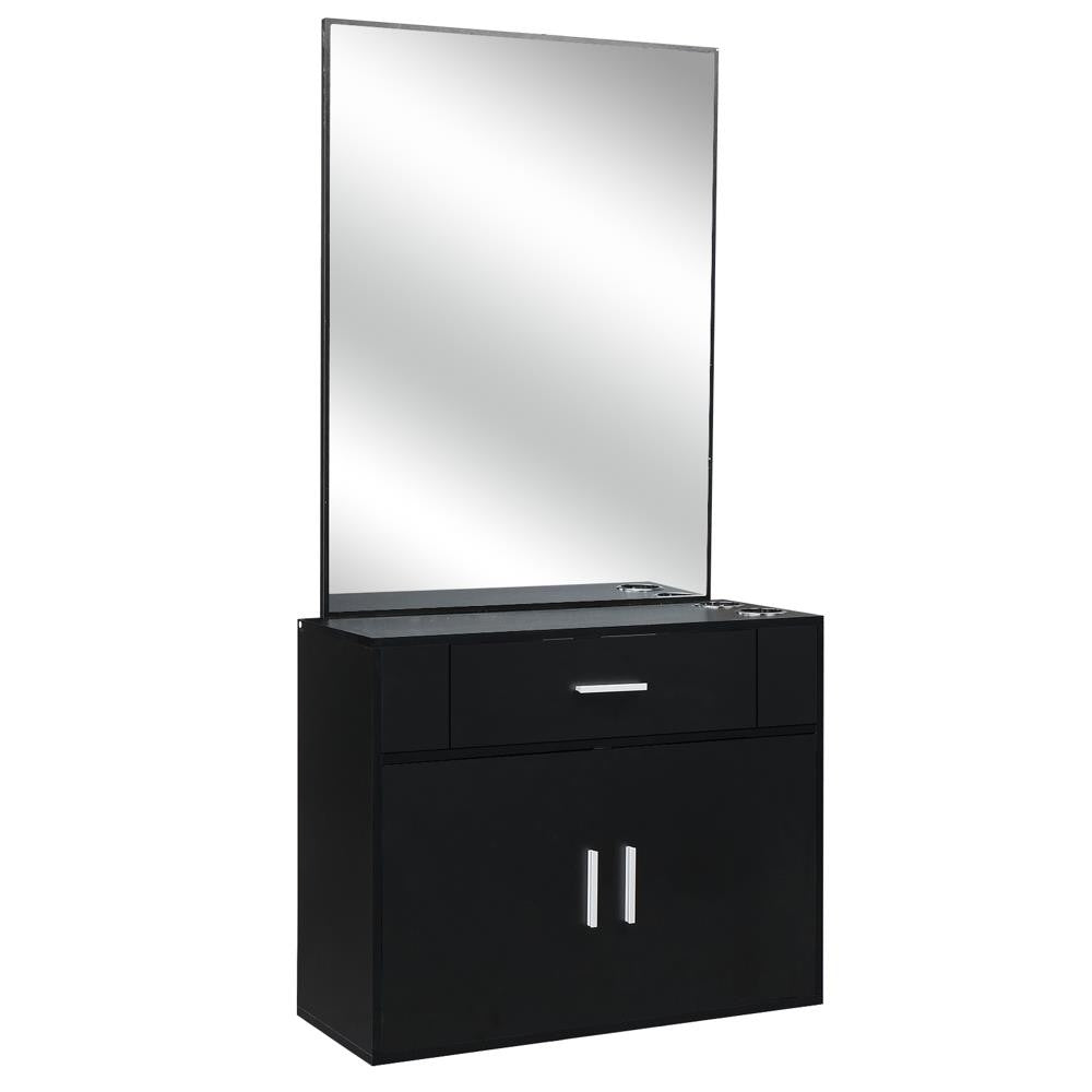 Wall Mount Hair Styling & Makeup Mirror Station for Salon