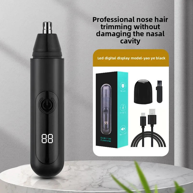 Rechargeable Unisex Nose Hair Trimmer with Removable Knife Head