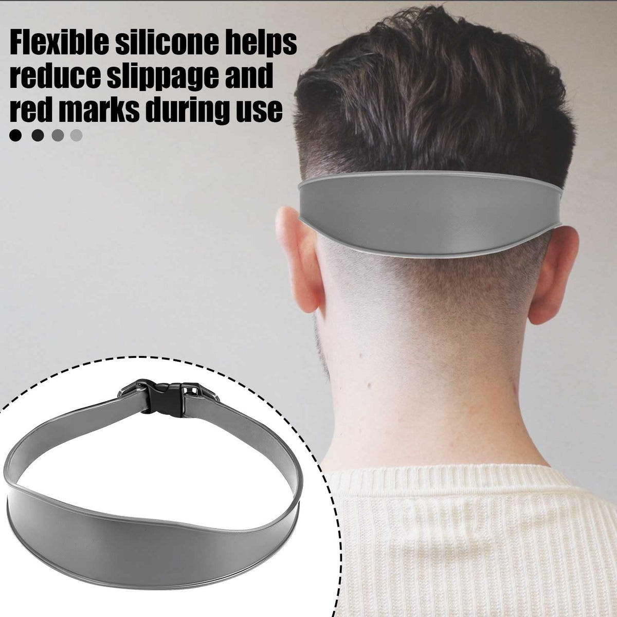 Adjustable Neckline Shaving Template for Self Haircut & Trimming