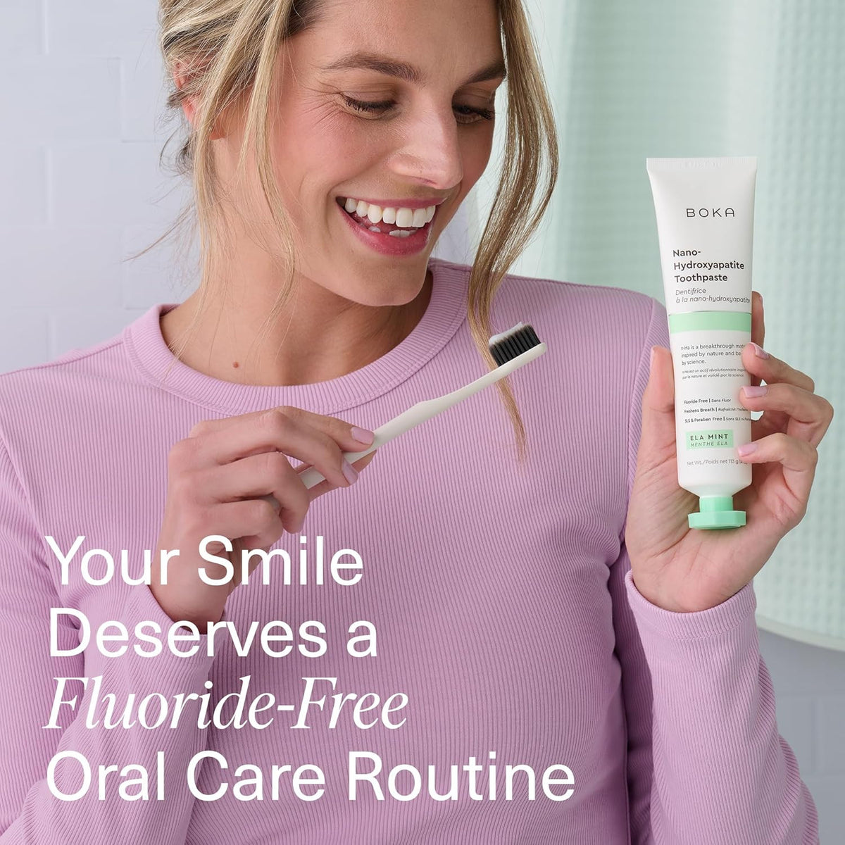 Nano Hydroxyapatite Fluoride-Free Toothpaste for Enamel Care - Natural & Vegan
