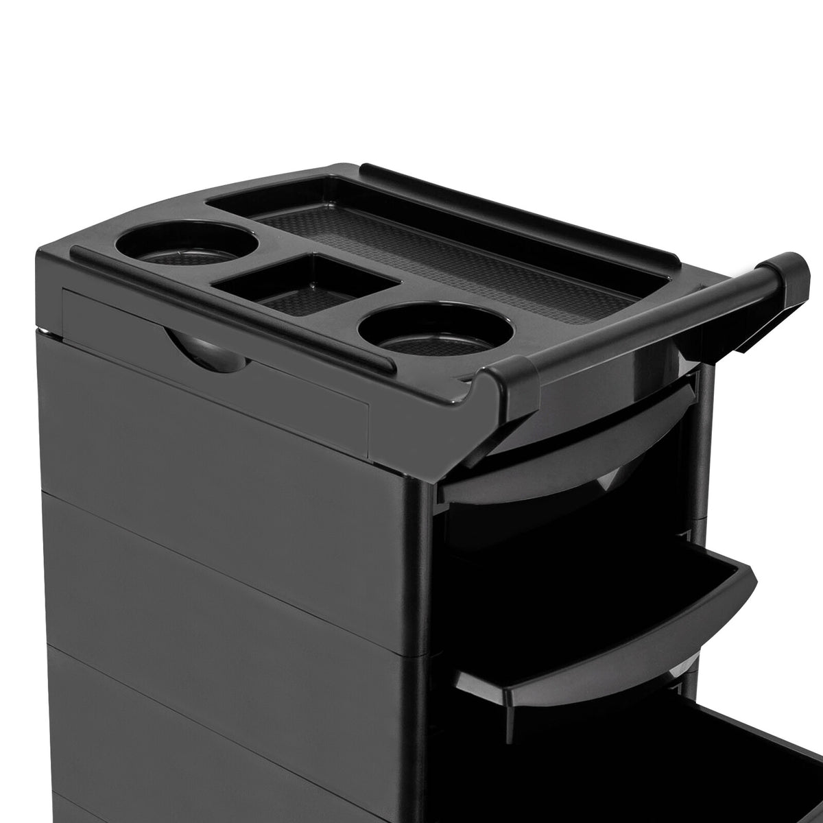 Salon Trolley Cart with 5 Drawers & Side Trays - Mobile Hair Styling Storage