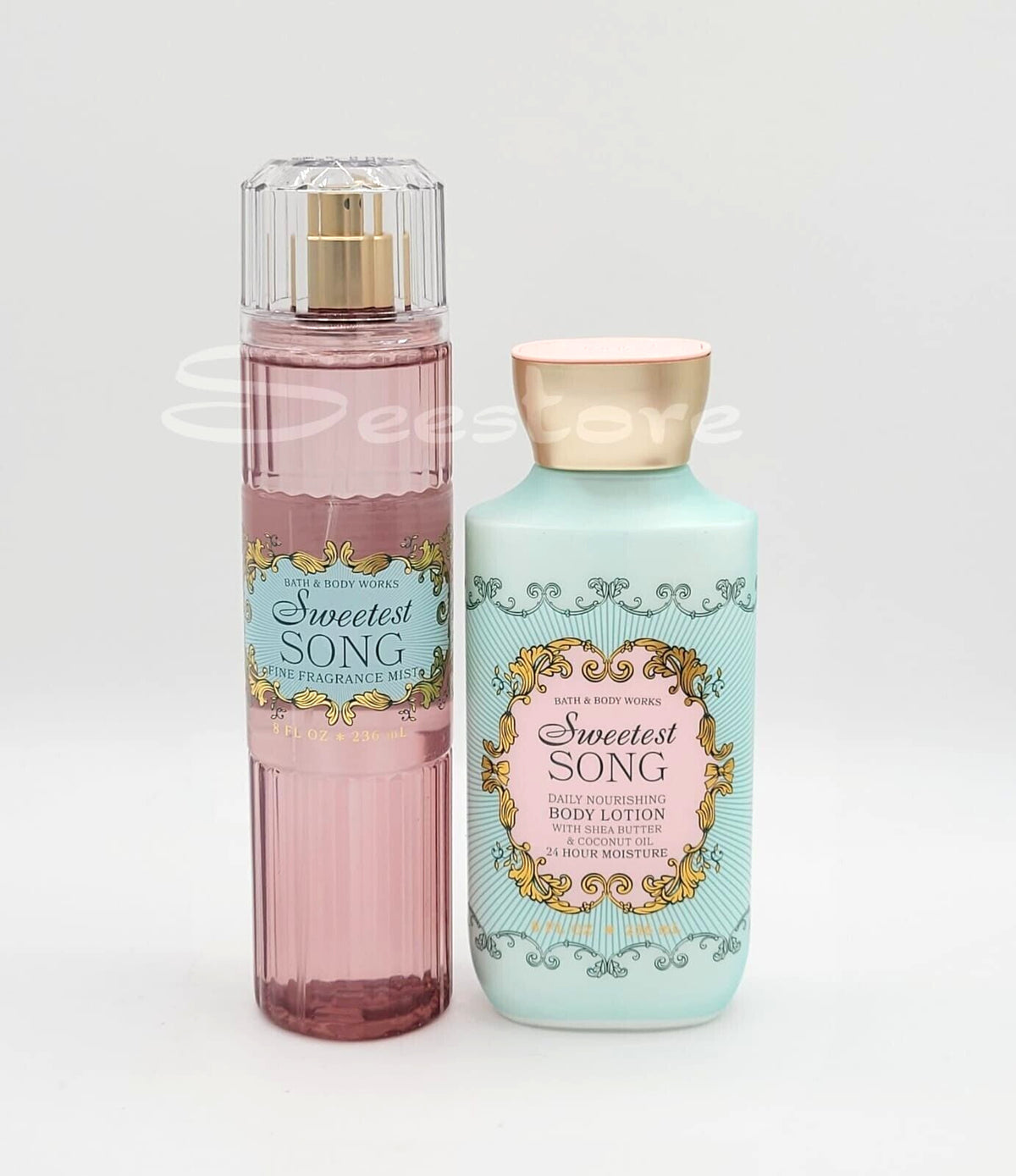 Bath & Body Works Sweetest Song Body Mist & Lotion Gift Set 8 oz - Raspberries & Musk