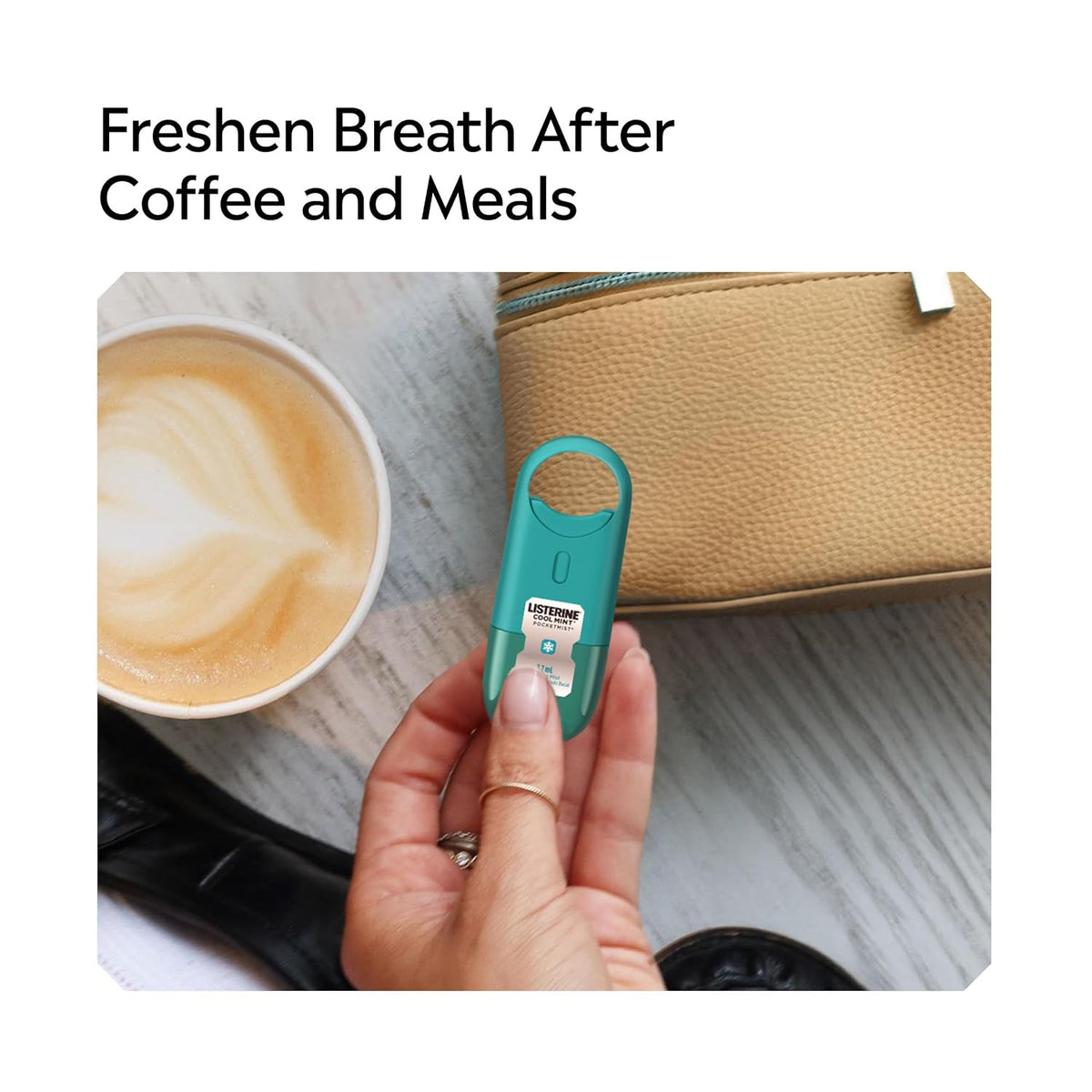 Portable Breath Freshener Spray - Cool Mint, Sugar-Free, Non-Aerosol, 2 Pack