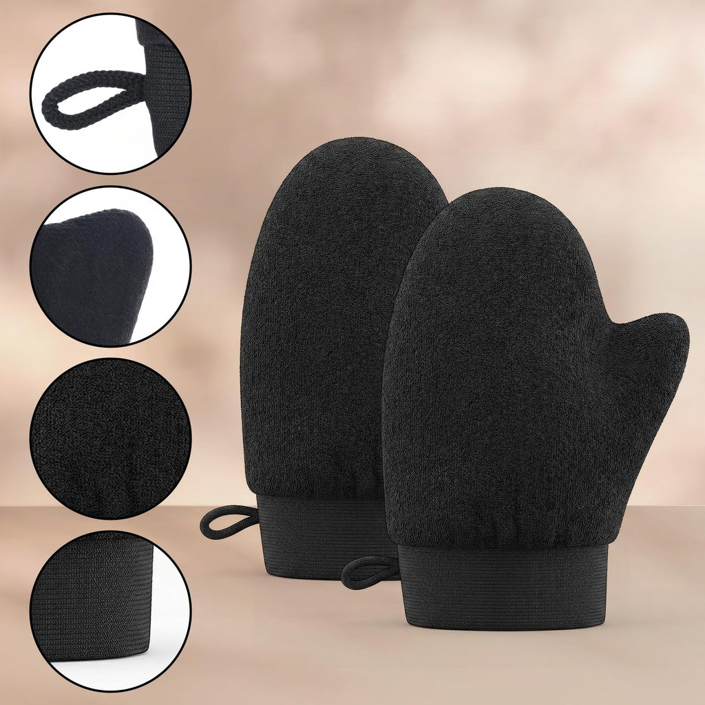 Self Tanning Mitts 2 Pack - Reusable Application Gloves for Flawless Tan