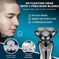 Men's Waterproof Electric Shaver Trimmer with USB Charging & Long Battery Life