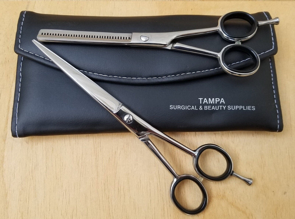 7 Inch Professional Hair Cutting Scissors & Thinner Set Stainless Steel Salon Shears