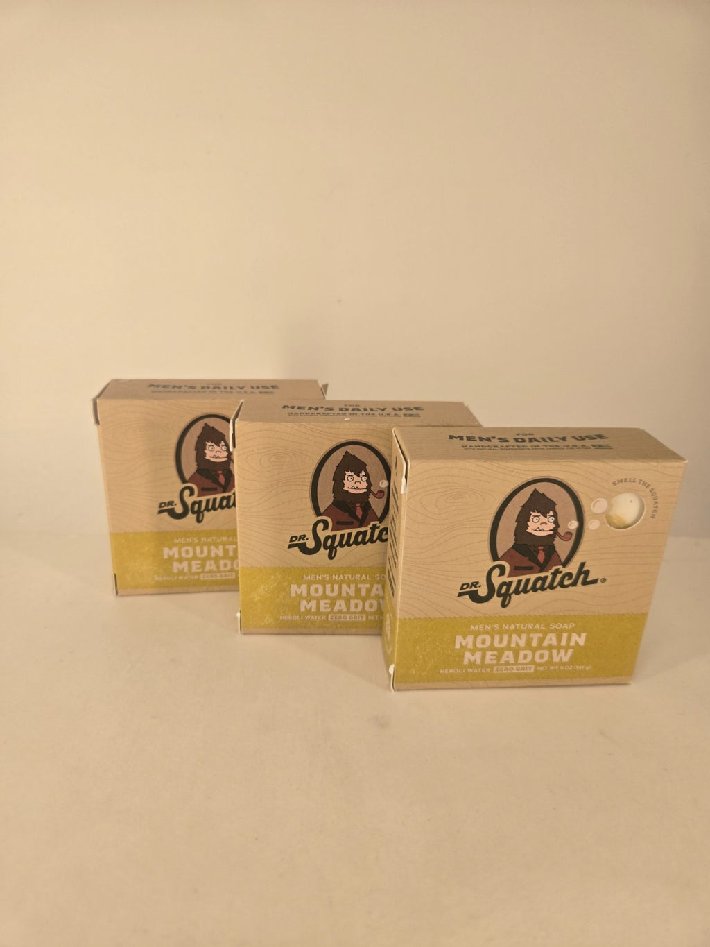 Dr. Squatch Mountain Meadow 5oz Soap Bars 3-Pack - New Sealed