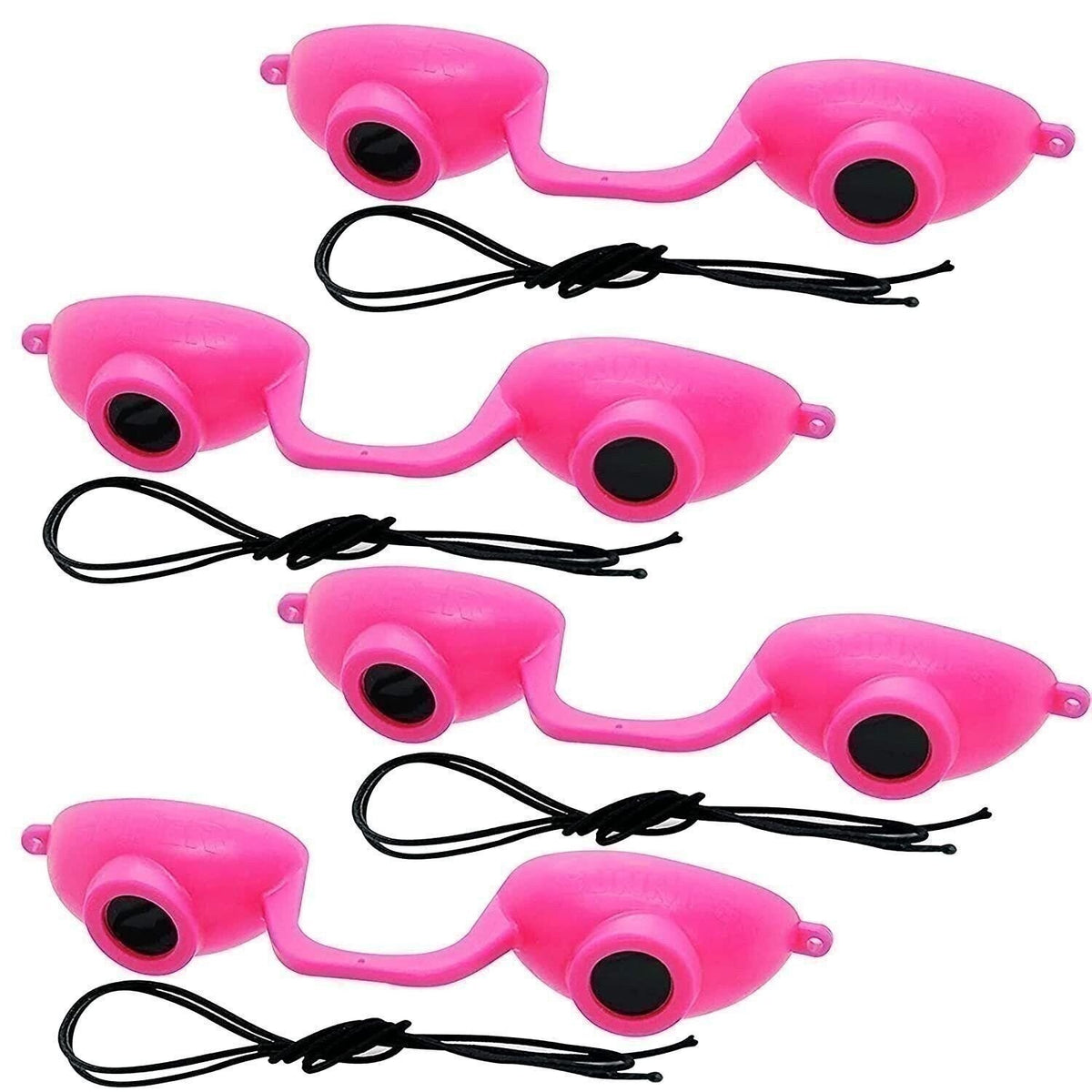 UV Protection Tanning Bed Goggles 4 Pack - Flexible Eye Shields for Indoor Tanning