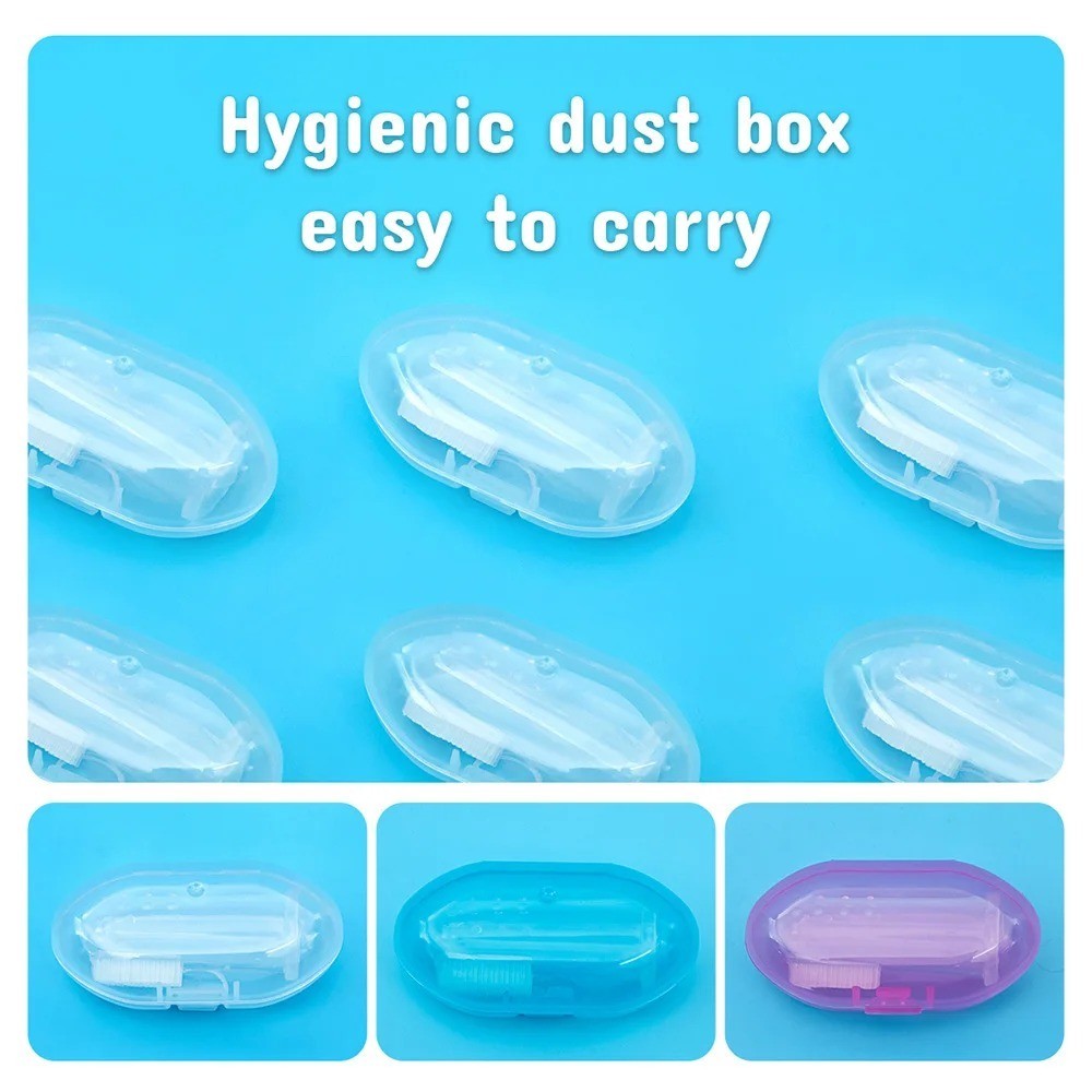 Baby Silicone Finger Toothbrush BPA Free Soft Infant Gum and Teeth Cleaner