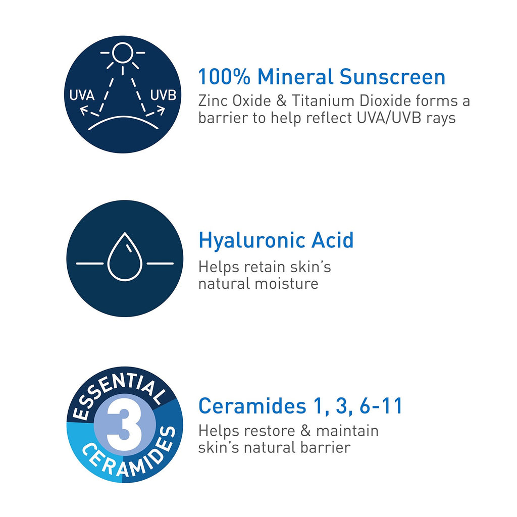 Mineral Sunscreen SPF 50 with Zinc Oxide & Titanium Dioxide - Sensitive Skin