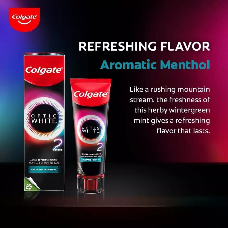 Whitening Toothpaste with Active Oxygen & Menthol 85g - Fast Results