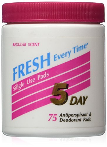 10 Pack 5-Day Fresh Antiperspirant Deodorant Pads | Reg. Scent