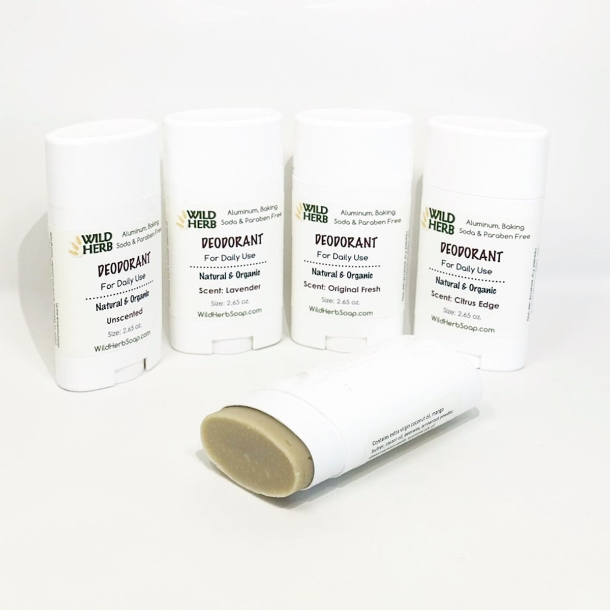 Natural Deodorant - Organic, Baking Soda & Aluminum Free, Long-Lasting Protection