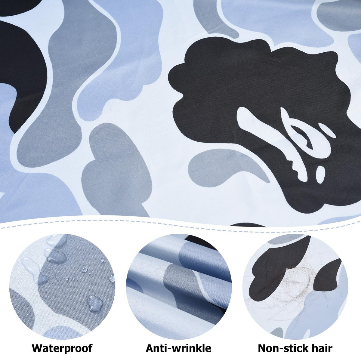 Waterproof Hair Cutting Cape with Elastic Neck Closure for Salon & Home Use