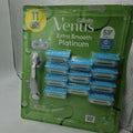 Men's Razor Cartridges and Handle Set - Extra Smooth Platinum 11 Count
