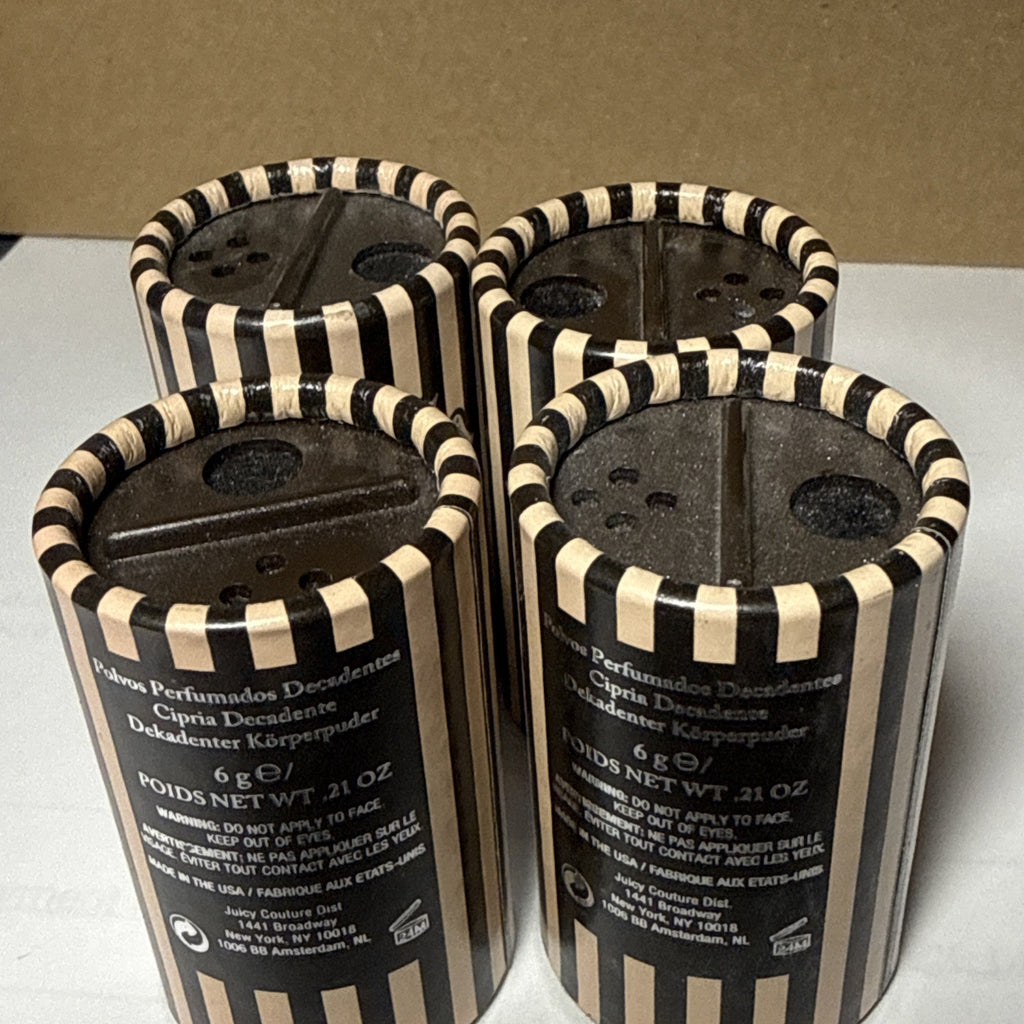 Juicy Couture Decadent Dusting Powder Set - 4 x 0.21 Oz Body Powder