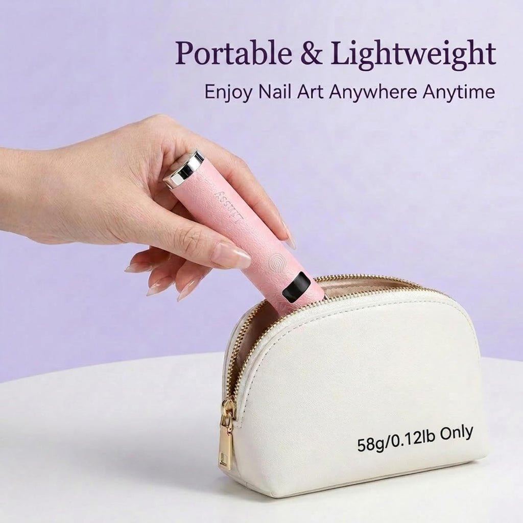 Mini UV LED Nail Lamp with Auto Sensor & Magnetic Stand for Gel Nails